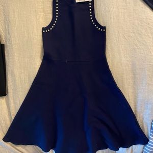 Navy Michael Kors Dress with gold detailing.